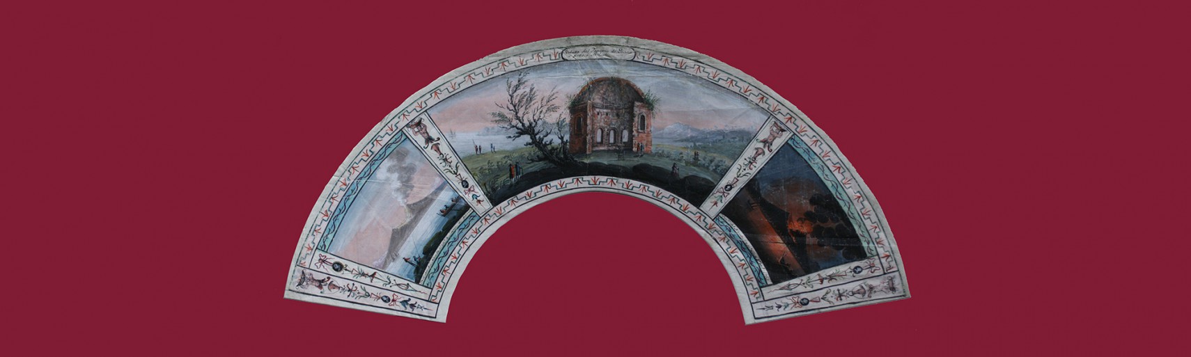 Vesuvio eruzione 1785-Tempio di Diana Pozzuoli-