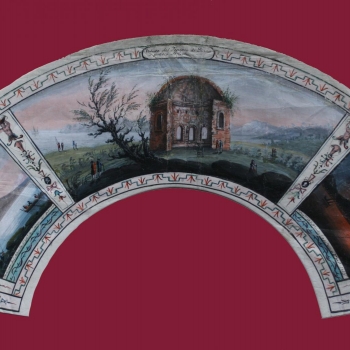 Vesuvio eruzione 1785-Tempio di Diana Pozzuoli-